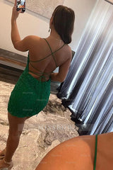 Misshow Pearl Pink Lace Tight Homecoming Dress/Mini Dress