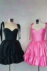 Misshow Pink Ruched Corset A-Line Short Homecoming Dress/Mini Dress