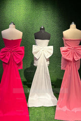 Misshow Royal Blue Strapless Tight Short Homecoming Dress/Mini Dress with Bowknot