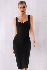 Misshow Sheath Sweetheart Black Cocktail Party Dress