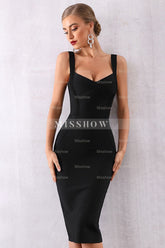 Misshow Sheath Sweetheart Black Cocktail Party Dress