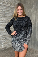 Misshow Sparkly Black Bateau Open Back Tight Short Homecoming Dress/Mini Dress