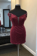 Misshow Sparkly Black Corset Fringed Sequin Tight Short Homecoming Dress/Mini Dress