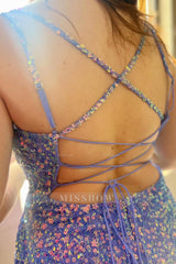 Misshow Sparkly Dark Green Sequins Lace-Up Back Tight Short Homecoming Dress/Mini Dress