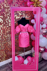 Misshow Sparkly Fuchsia Sequined Sweetheart Tight Short Homecoming Dress/Mini Dress