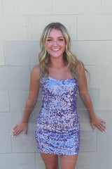 Misshow Sparkly Golden Sequins Strapless Sleeveless Tight Homecoming Dress/Mini Dress