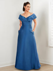 Mother of the Bride A-Line and Princess Dresses Featuring Pockets