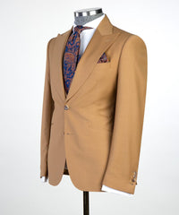 New Brown Peaked Lapel Fashion Business Men’s Suit