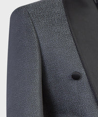 New Designer Dark Grey Breasted Shawl Lapel Men’s Suits