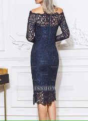 Off-the-Shoulder Applique Sheath/Column Dresses for the Mother of the Bride