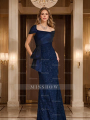 Off-the-Shoulder Lace Trumpet/Mermaid Mother of the Bride Dresses Featuring Applique & Beading