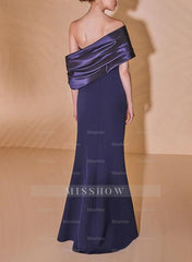 Off-the-Shoulder Ruched Sheath/Column Dresses for the Mother of the Bride