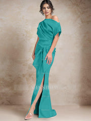 One-Shoulder Mermaid/Trumpet Mother of the Bride Dresses Featuring a Side Split