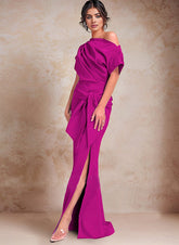 One-Shoulder Mermaid/Trumpet Mother of the Bride Dresses Featuring a Side Split