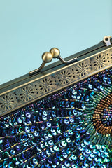 Peacock Green Evening Bag
