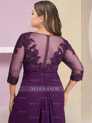 Plus Size Mother of the Bride Sheath/Column Dresses Featuring Sequins & Applique
