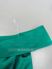 Plus Size Off-the-Shoulder Sleeveless A-Line/Princess Mother of the Bride Ankle-Length Dress with Pockets