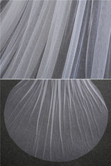 Princess Cute Lace Cut Edge 1.5*3M Wedding Veils with Appliques