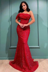 Prom Evening Dresses long red | Evening dresses glitter