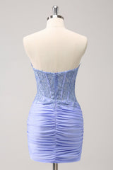 Red Sweetheart Bodycon Corset Homecoming Dress with Beading