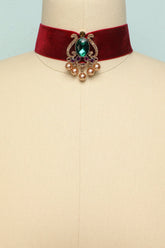 Red Velvet Necklace