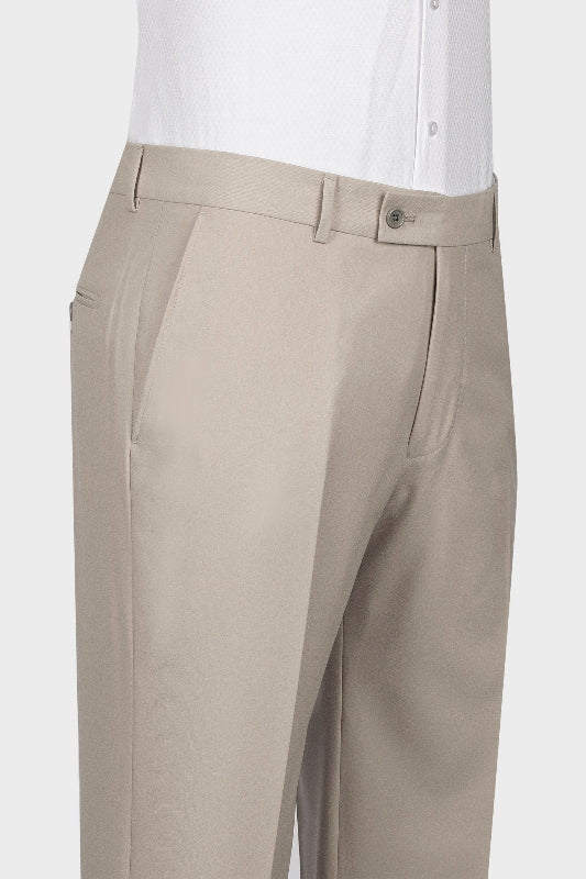 Refined Khaki Shawl Collar Double Breasted Groom's Wedding Suit