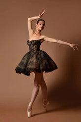 Romantic Strapless Sweetheart Scalloped Lace Corset Bodice A-Line Mini Cocktail Dress