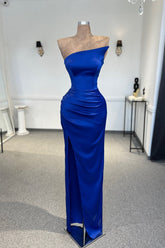 Royal Blue One Shoulder Mermaid Evening Gown for Formal Events