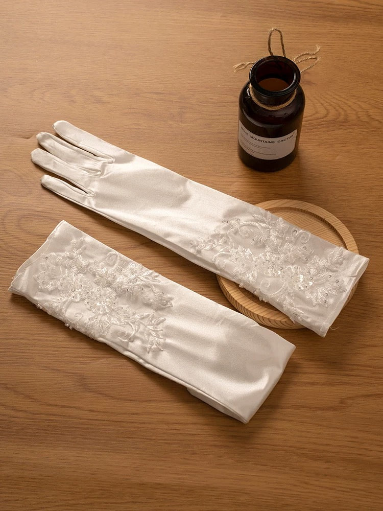 Satin Wedding Gloves