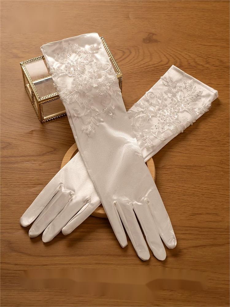 Satin Wedding Gloves