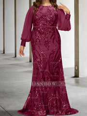 Sequined Mother of the Bride Sheath or Column Gowns