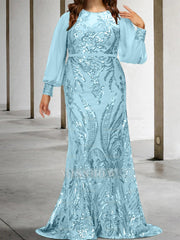 Sequined Mother of the Bride Sheath or Column Gowns