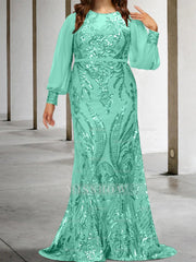 Sequined Mother of the Bride Sheath or Column Gowns