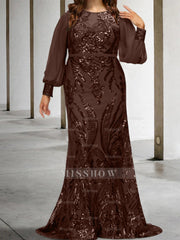 Sequined Mother of the Bride Sheath or Column Gowns