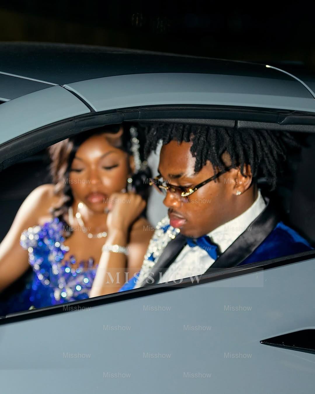 Sexy Long Royal Blue Sweetheart Sleeveless Mermaid Prom dress with Beadings and Slit