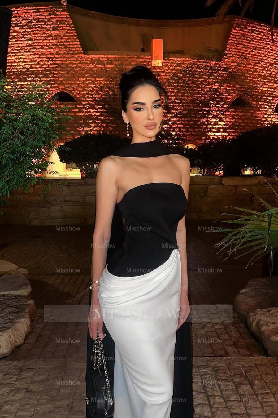 Sleeveless Strapless Mermaid Long Formal Dress With Pleated Ruffles