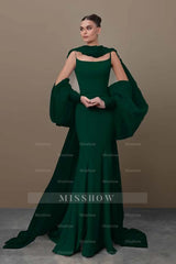 Spaghetti Strap Sleeveless Long Mermaid Formal Dress With Sequins