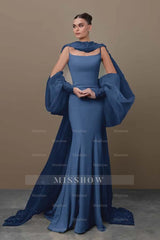 Spaghetti Strap Sleeveless Long Mermaid Formal Dress With Sequins