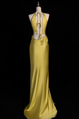 Spaghetti Strap Sleeveless Split Long Formal Dress With Pleated