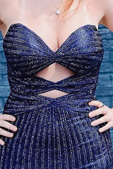 Sparkly Black Cut Out Short Tight Homecoming Dress with Beading