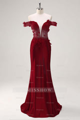 Strapless Sleeveless Long Mermaid Formal Dress With Appliques Pleated