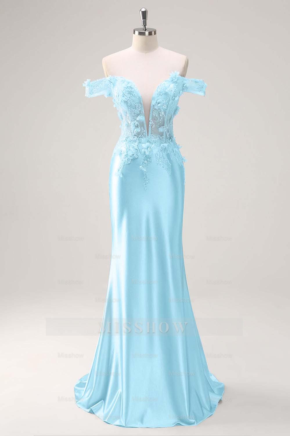 Strapless Sleeveless Long Mermaid Formal Dress With Appliques Pleated