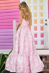 Strapless Sleeveless Sweetheart Long Formal Dress With Appliques