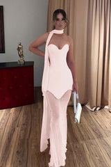 Strapless Sweetheart Sleeveless Long Mermaid Formal Dress With Beading