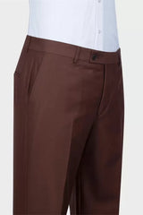 Stylish Brown Shawl Lapel Double Breasted Wedding Suit