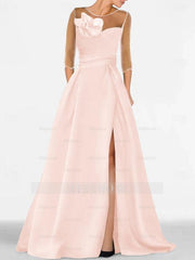 Sweetheart A-Line Princess Gown with 3/4 Sleeves and Lace Floral Detail for the Mother of the Bride