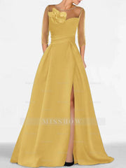 Sweetheart A-Line Princess Gown with 3/4 Sleeves and Lace Floral Detail for the Mother of the Bride