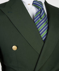 Tailored Dark Green Peak Lapel Double Breasted Men’s Suits