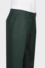 Trendy Dark Green Shawl Lapel Double Breasted Wedding Suit