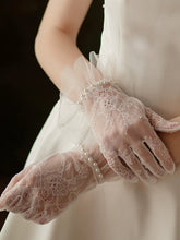 Tulle Lace Wedding Gloves